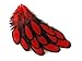 Moonlight Feather | 1 Dozen - Red Whiting Farms Laced Hen Saddle Feathers Fly Tying Halloween Carnival