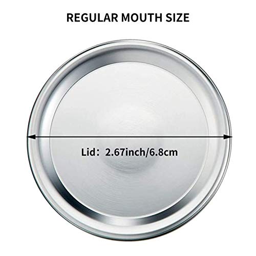 Regular Mouth Canning Lids 48Pcs Canning Lids for Mason Jar, Split-Type Food Grade Material Jar Lids for Canning - Reusable and Leak Proof for Mason Jar 100% Airtight and Secure (68MM, Not Band)