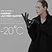 Harrms Best Luxury Touchscreen Italian Nappa Genuine Leather Gloves for women's Texting Driving Cashmere Lining (M-6.8