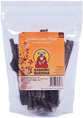 Barking Buddha Green Lamb Tripe Sticks Dog Treats (6 oz. Bag)