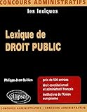 Lexique de droit public (French Edition) by 