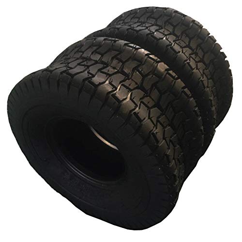 SUNROAD 2pcs 15x6.00-6 15-6.00-6 4PLY Turf Lawn Mower Go Kart Tires