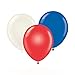 24 Inch TUFTEX Latex Balloons Patriotic Assortment (Premium Helium Quality) Pkg of 10