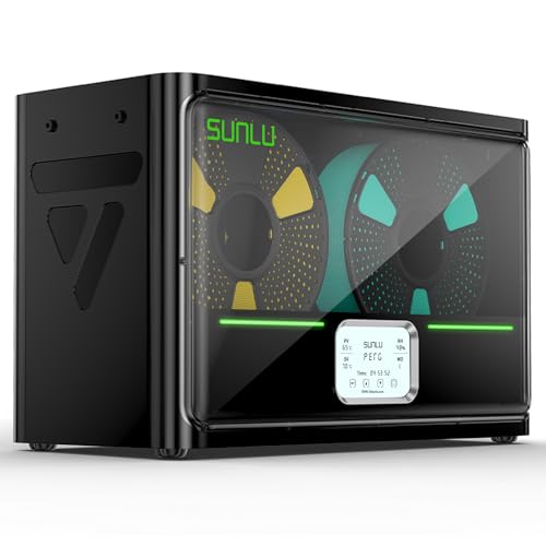 SUNLU Offizielle Filament Trockner Box S4, 2026 Neueste 4-Spulen 3D Drucker Filament Dryer, Upgraded 3 Umwälzventilatoren/Auto Feuchtigkeitsregelung/S