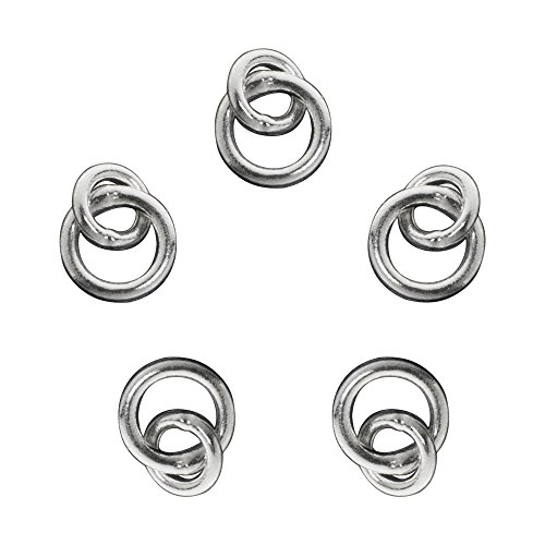 Dreambell 10 pcs .925 Sterling Silver Link Jump Ring 4mm 3mm Link Dangle Connector/Findings/Bright