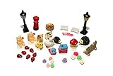 48pcs Fairy Garden Dollhouse Miniature Ornament DIY Kit Christmas Gift with Storage Box