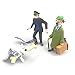 Tintin The Adventures of 6 x 3 Figure Set Tin Tin Captain Handdock Calculus Thomson Snowy
