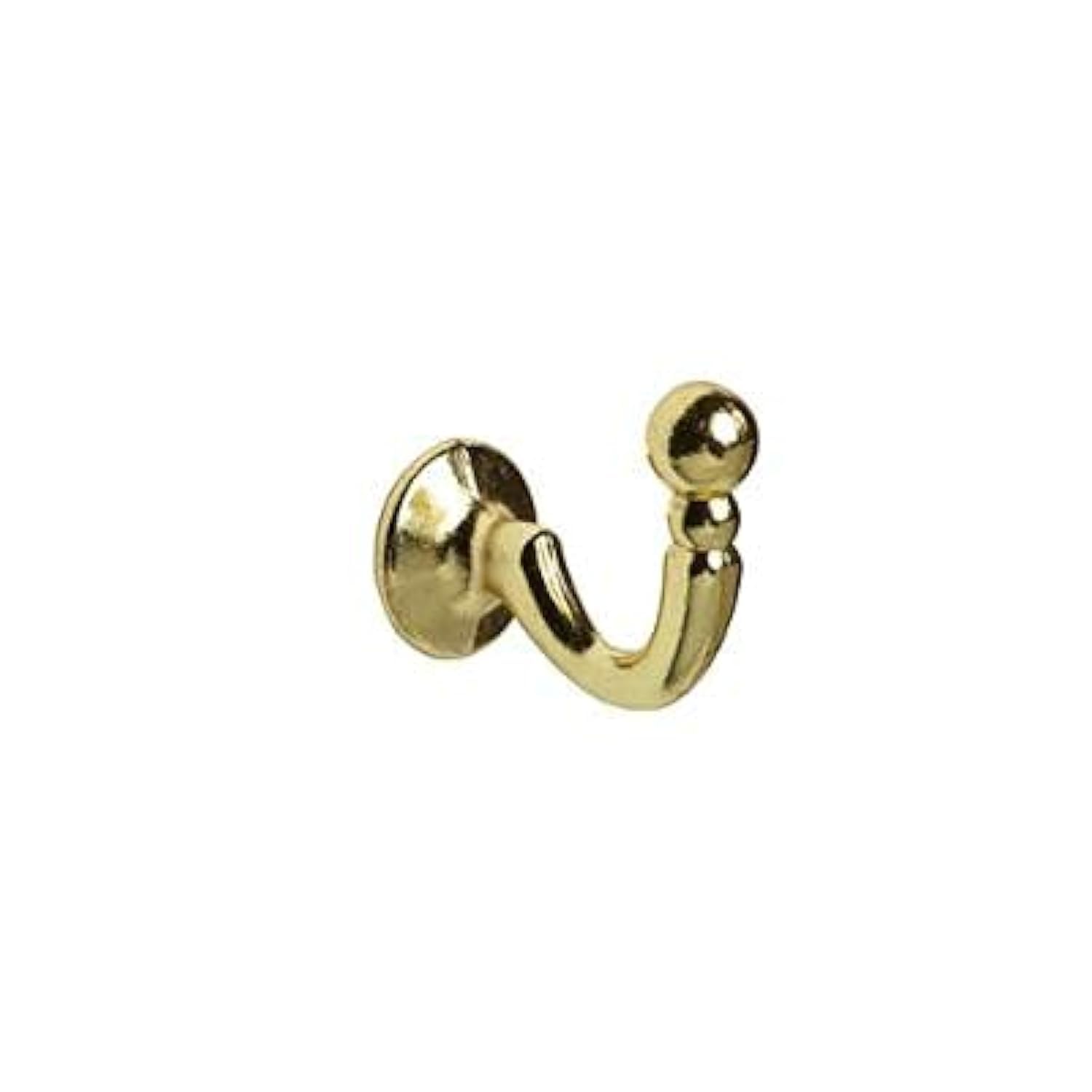 New Edge Blinds Pair Of Metal Tieback Hooks For Curtains (Bright Brass)