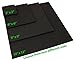 XCEL Set of 4 Black Multi-Purpose Anti-Vibration Pads with Self Adhesive – Protection for Furniture & Appliances – Closed Cell Foam Rubber Pad, 12” x 12” x ⅜”