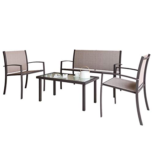 Patio Furniture Set 4 Seater Waterproof Indoor Outdoor Astonshedsuk