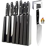 Knife Set - 13 Piece Kitchen Knife Set with Knife Block, Knife Sharpener, Chef Knife, Kitchen Scissors, Steak Knives. Kitchen Decor. Best Professional Knives Gift Set for him her – ÉLEVER