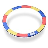 ExacMe Trampoline Replacement Safety Pad Frame Spring 10-16FT Colors Round Cover