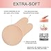 Adhesive Bra, Women's Adhesive Lift Bra 4.33 Inch Large, Washable & Reusable Invisible Backless Nipplecovers