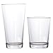 Bistro Premium Quality Clear Plastic Tumblers | set of 8 | four 15-ounce and four 20-ounce