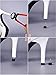 Mudder 9 Pairs Heel Tips High Heel Caps Shoe Repair Tip Taps Shoes Dowels, 8 mm, 9 mm, 10 mm, Black