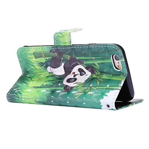image for Herbests Compatible with iPhone 6S 4.7 Wallet Case Cover Luxury 3D Des