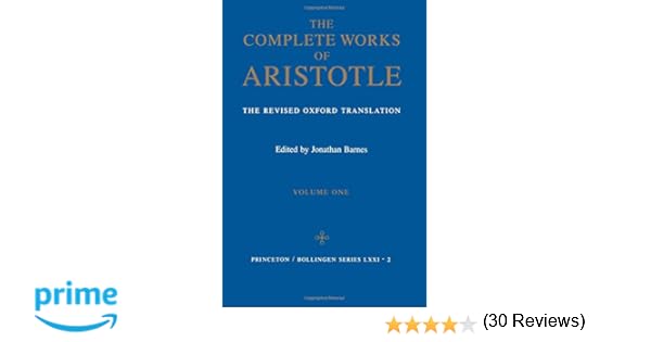 The Complete Works Of Aristotle