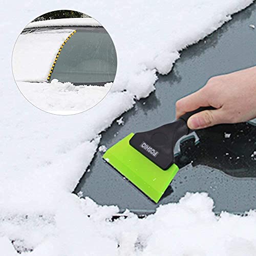 FOSHIO Small Squeegee with 5 Inch Green Rubber Blade Mini Wiper Window