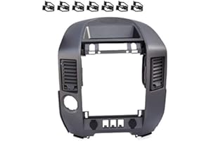 G-PLUS Center Dash Bezel Finisher Panel w/Sound Hole & Cigarette Lighter Compatible with 04-06 Nissan Titan/ 05-06 Nissan Armada/ 2004 Nissan Pathfinder Armada Dashboard AC Radio Bezel 682578S800