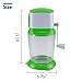 [UPGRADED] Ice Crusher Shaver Manual Hand Crank Ice Grinder for Fine or Coarse Pieces - Ice Treats or Slushy Desserts Large 50 OZ Bucket Shaved Ice Treats or Slushy Desserts 304 Stainless Steel Blade