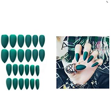 False Nails Matte 24pcs Long Tips for 10 Pure Color Chip Gel for Nails Extensions Nail Tips Faux Ongles Fake Nails,03