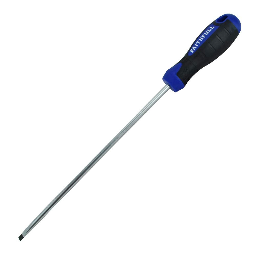Faithfull SDP200 200 x 5.5mm Slotted Parallel Soft Grip Screwdriver