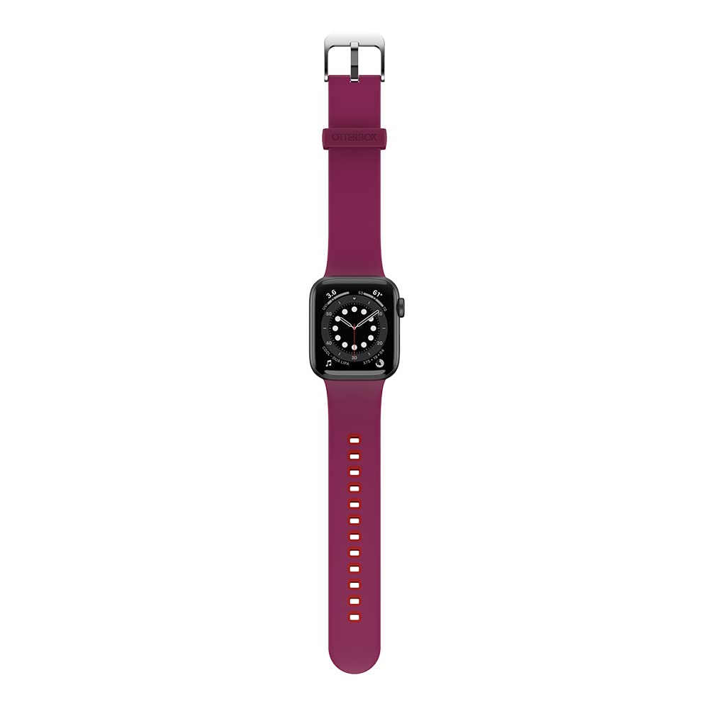OtterBox All Day Watch Band for Apple Watch 40/41/42mm, Replacement Durable Soft Touch Silicone Strap for Apple Watch, Pink/Red