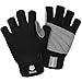 FitsT4 Unisex 3/4 Finger Surfing Gloves for Water Ski, Canoeing, Windsurfing, Kiteboarding, Sailing, Jet Skiing and Stand-UP Paddle Boarding Adjustable Wrist Cinch, Comfortable Fit