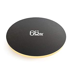 66fit Wooden Wobble Balance Board 40cm – Includes Balance Training Ebook – Training Rehabilitation Exercise…