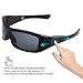 Forestfish Black Sunglasses with Wireless Blue Tooth Headset Stereo Headset Music Player Sunglasses for Smart Phones or Blue Tooth Function,Black