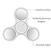 Hot Sale! AMA(TM) LED Light Fidget Hands Spinner Torqbar Fingertip Bearing Toy EDC Focus Decompression Gyro (White)
