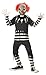 California Costumes Psycho Clown Boys Costume Black/White