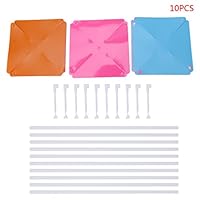 Q-XIAOKEAI 10Set Windmill Pinwheel Wind Spinner Garden Yard Art Decoration Outdoor Toys DIY