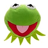 Disney Muppets Kermit the Frog Face Cushion Pillow Plush