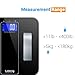 Bathroom Weight Scale, Lumsing Digital Body Fat Scale with Tempered Glass Surface and 10 Users Auto Recognition, 400lbs/180kg Capacity (Black)