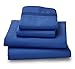 Where The Polka Dots Roam Microfiber Easy Care Luxury Sheet Set, Queen, Indigo Blue