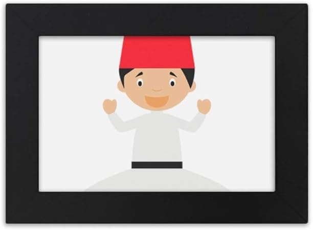 Amazon ふれまわり白dervishe漫画 デスクトップフォトフレーム画像ブラックは 芸術絵画7 X 9インチ フォトフレーム 通販