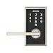 Schlage FE695 CEN 619 LAT Touch Century Lock with Latitude Lever, Electronic Keyless Entry Lock, Satin Nickel