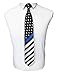 JEMYGINS Mens Thin Blue Line Flag Tie USA Patriotic Necktie (1)