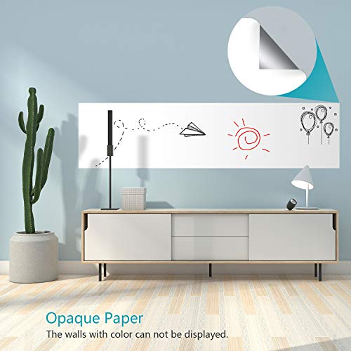 Whiteboard Sticker Paper Sheets, Easy Peel and Stick Dry Erase Contact