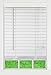 Corded, 2 inch Faux Wood Blind,  White, 35W x 72L