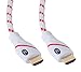 Ultra Clarity Cables 4K HDMI Cable 3FT [2 Pack], High Peed Hdmi Cables with Braided Cord & Gold Connectors, 4K @ 60Hz, Ultra HD, 2K, 1080P, ARC & CL3 Rated for Roku TV/PS5/HDTV/Blu-ray/Xbox One