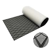 CHURERSHINING EVA Boat Decking Sheet Marine Teak Flooring Carpet with Backing Adhesive 74.8