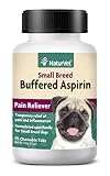 NaturVet - Buffered Aspirin for Dogs - 75 Chewable Tablets - Provides Temporary Relief from Pain & Inflammation - Small Breed