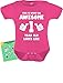 TeeStars - This Is What an Awesome One Year Old Looks Like Funny Baby Bodysuit 18M Wow pink