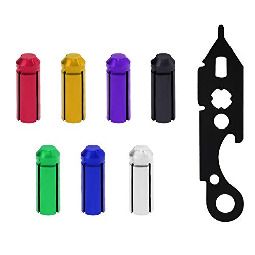 CS COSDDI 7 Colors Dart Flights Protector with Darts Multi-Use Tool, Metal Dart Flight Protectors for Metal and Soft Tip Darts - Thumbnail 4