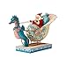 Enesco Jim Shore Heartwood Creek Coastal Santa in Shell Sleigh Figurine, 6.2\