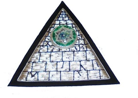 New Age Alien Pyramid Metatron Cube Secret Society Occult Cosmic Zodiac Patch 1