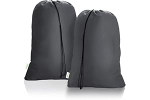 OTRAKI Laundry Bag 28 x 45 inch Hamper Liner 2 Pack Laundry Sacks with Drawstrings Extra Large Laundry Bags Heavy Duty Dirty Clothes Storage Bag for Laundry Home Dorm Grey