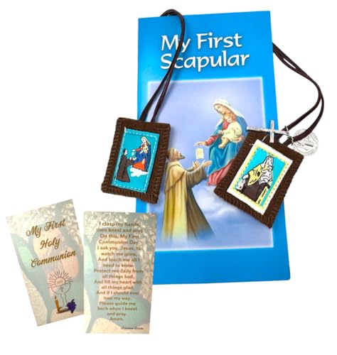 Westmon Works My First Scapular and Holy Communion Set with Pamphlet and Prayer Card